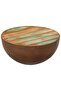 Bowl-shaped Coffee Table Ø50x24.5 cm Solid Wood Reclaimed - 7
