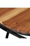 Coffee Table Ø 55x40 cm Solid Wood Acacia - 5