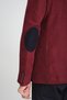 Racinos Men's Burgundy Thick Velvet Fabric Elbow Slim Fit Slim Fit Sports Blazer Jacket - 7