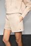 Efsey women's fleece-lined soft fabric printed double pocket mink shorts - 4