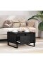 Coffee Table Black Oak 55 x 55 x 36.5 cm Engineered Wood - 2