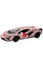 1:32 Scale Keothe Harring Series Die Cast Pull Back Model Car with Sound and Light - Pink Lam - 3