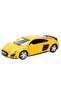 1:32 European Series Die Cast Pull Back Model Car - Yellow Audi R8 Coupe - 3