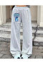 Stitch Printed Wide Leg Sweatpants for Girls