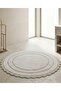 Eloura Anna Bath Mat Round Ecru 95*95 cm 100% Cotton - 2