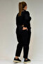 9125-6 Plus Size Boyfriend Jeans - Menanj Black - 4