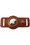 Leather Airtag Dog Collar Attachment, Apple Airtag Case That Can Be Attached to Collar, Handmade Genuine Leather