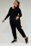 9125-6 Plus Size Boyfriend Jeans - Menanj Black - 2