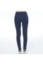 Women's Corded Fabric Navy Blue Color Knitted Leggings (with Plus Size Option) - 3