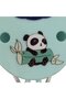 Unisex Water Green Duck Patterned Fabric Pacifier Strap - 2