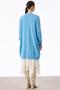 Basic Cashmere Long Cardigan Blue - 4