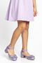 Princess Model Glittery Stone Girls' Heeled Shoes - Ankle Strap - 5