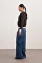 Women's Polo Neck Viscose Knitwear Sweater Anthracite - 4