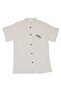Boy's Ecru Navy Muslin Shirt with Embroidered Badge 2-Piece Set - 6
