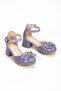 Princess Model Glittery Stone Girls' Heeled Shoes - Ankle Strap - 4
