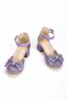Princess Model Glittery Stone Girls' Heeled Shoes - Ankle Strap - 2