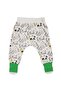 Baby Boy White Green Socks with Panda Planet Pattern Single Bottom