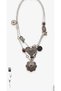 2-Piece Heart Medallion Necklace Set Zra Brand Model Necklace Set - 2