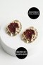 Women's Anti-Allergic Non-Tarnish Waterproof Big Red Grain Gold Steel Brand Earring Models - 2