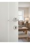Elloy Rosette Luxury Room Door Handle Chrome (Set for 1 Door)
