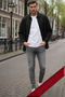 Men's Black Velvet Corded Fabric Soft Textured Loose Fit Oversized Drop Shoulder Shirt - 7