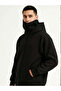 Samurai Ninja Double Hooded Full Zip Hoodie Sweatshirt Black - 2