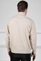 A.Beige Turtleneck Zippered Camel Green Pattern Detailed 100% Lamb Wool Men's Knitwear Sweater - 6