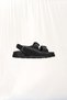 Black Strappy Leather Sandals Bachata - 2