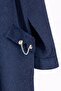 Pocket Chain Collar Fur Long Coat - 5