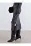 Boat neck belted knit dress - 4