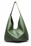 Minimal Clamshell Natural Leather Inner Lining Shoulder Bag Shoulder Bag - 3