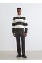Özmarka New Season Polo Neck Striped Men's Knitwear Sweater - 2