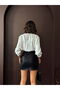 Sequin Mini Skirt Black and Brown - 3
