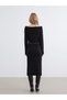 Seasonal Deals from Rmz Clothing Black Boat Neck Belted Knit Dress - 4