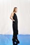 Black Striped Sleeveless Jumpsuit 17371 - 4