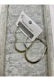 Steel Silver Color 5cm Heart Hoop Earrings - 2