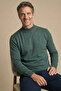 Men's Dad Khaki Solid Color Half Turtleneck Knitwear Sweater - 2