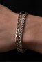 Pair of Double Steel Bracelets Unisex Men's Bracelet Chain Tag Set Ack06-01-S