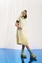 Olive Green Pistachio Green Hooded Sweatshirt Dress 17051 - 2