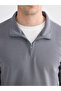 Peak New Season Stand Collar Long Sleeve Men's Thick Sweatshirt - 3