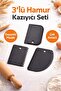 Practical 3-Piece Flexible and Durable Dough Scraper - Dough Cutter - Pastry Spreader Tool