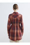 Esvab • Modern & Distinctive Belted Checkered Embroidered Women's Shirt Tunic - 5