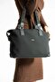 Original Women's Black Long Strap Hand and Shoulder Bag Large Size 232180Mhü - 6