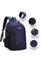 Large Polyester Backpack for School and Travel with 4 Zip Compartments and Laptop Pocket - 2