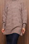 Knitted Textured Soft Oversized Hijab Knitwear Tunic 3146 - 5
