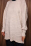 Knitted Textured Soft Oversized Hijab Knitwear Tunic 3146 - 2