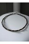 Wooden Bamboo Beaded Black Men's Necklace Antique Yellow Bijouterie Beaded Bohemian Design - 2