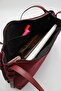 Women's Soft Nubuck Suede Double Handle Zippered Hand, Arm and Shoulder Bag - 4