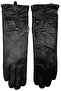 Women's Bowknot Long Ankle Lined Genuine Lambskin Leather Gloves - 3