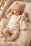 Newborn 100% Cotton Koala Printed 3-Piece Hospital Release Baby Set 0-3 Months – Cream - 2